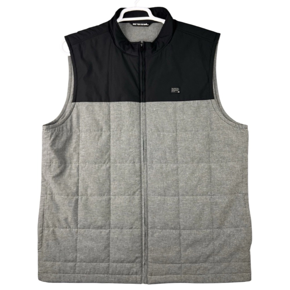 Travis Mathew Easy Out Vest Black Performance Puffer Insulated Golf mens XXL Zip